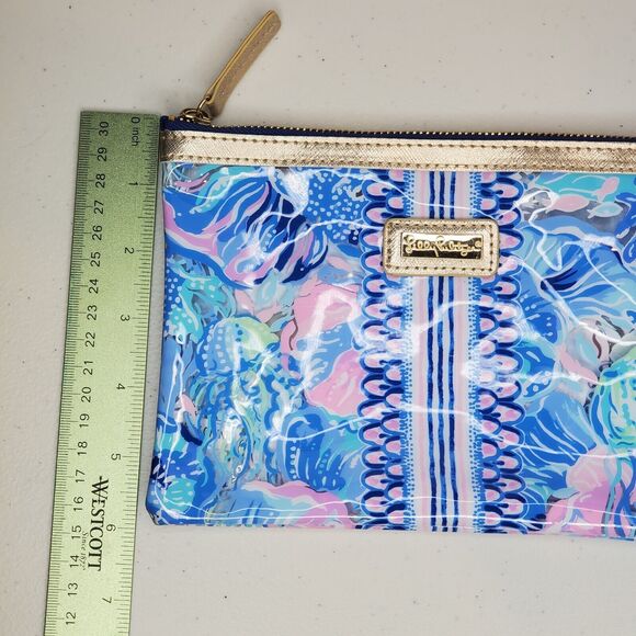 Lilly Pulitzer Pencil Pouch Tech Case Agenda Pack Travel - Salt Water Pattern - Picture 6 of 6